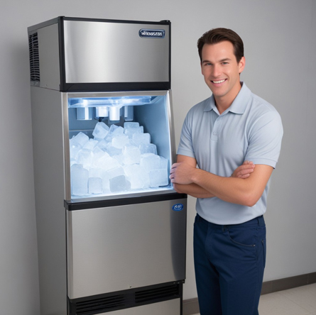 Our professional technician conducting ice machine repairs in Texas, ensuring reliable and efficient service for local businesses and homeowners. Reliable Ice Machine Repairs in Texas