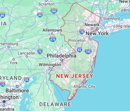 Upper Appliance Repair service area map — New Jersey, NJ