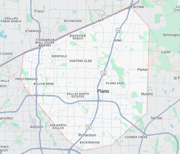 Upper Appliance Repair service area map — Plano, TX