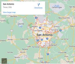 Upper Appliance Repair service area map — San Antonio, TX