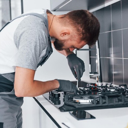 A comprehensive gas stove repair solution featuring a technician’s tools and equipment, providing reliable and efficient repair services for all gas stove issues. Comprehensive Gas Stove Repair Solution